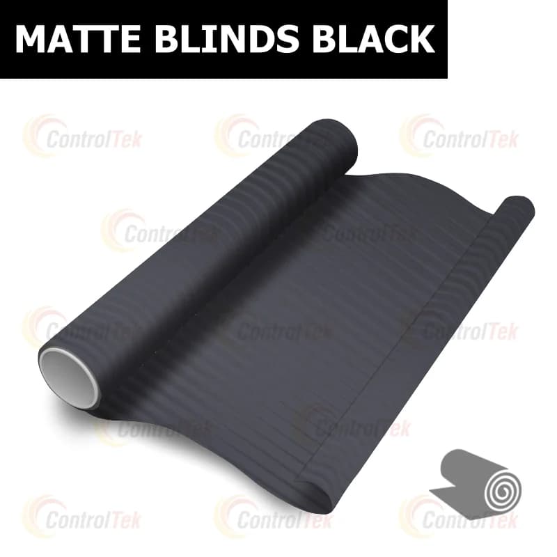 декоративная плёнка чёрный MATTE BLINDS BLACK чёрные матовые полосы — тонировка окон квартир, домов и зданий в Рязани — главное фото