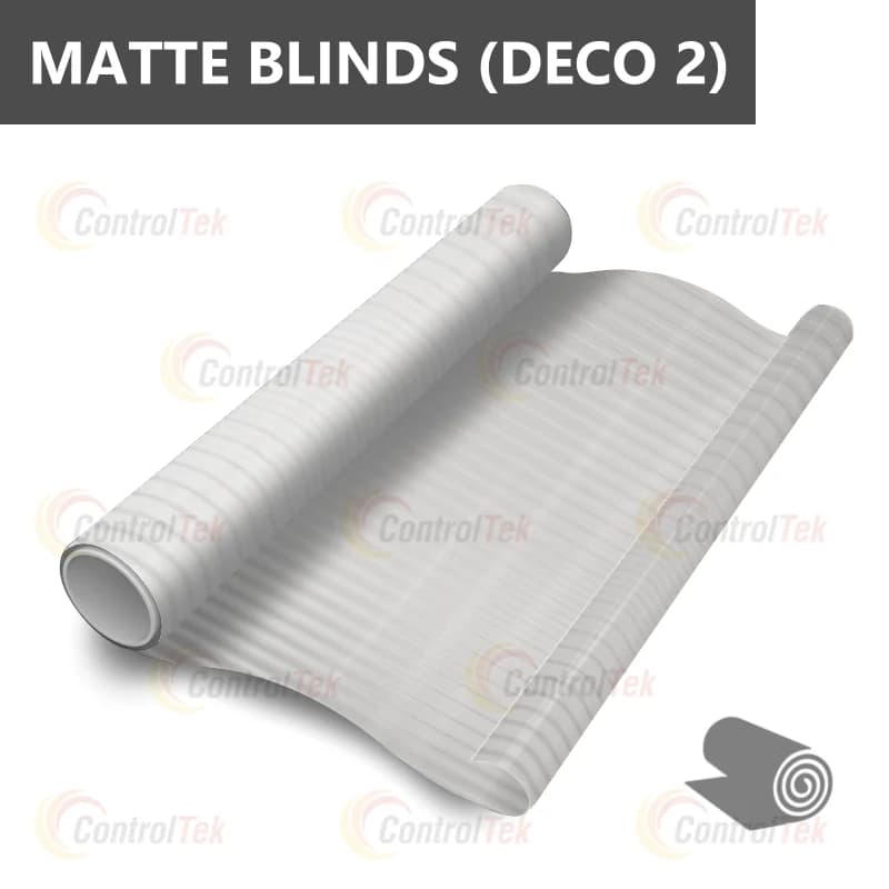 декоративная плёнка бесцветный матовый MATTE BLINDS (DECO 2) матовые полосы — тонировка окон квартир, домов и зданий в Рязани — главное фото