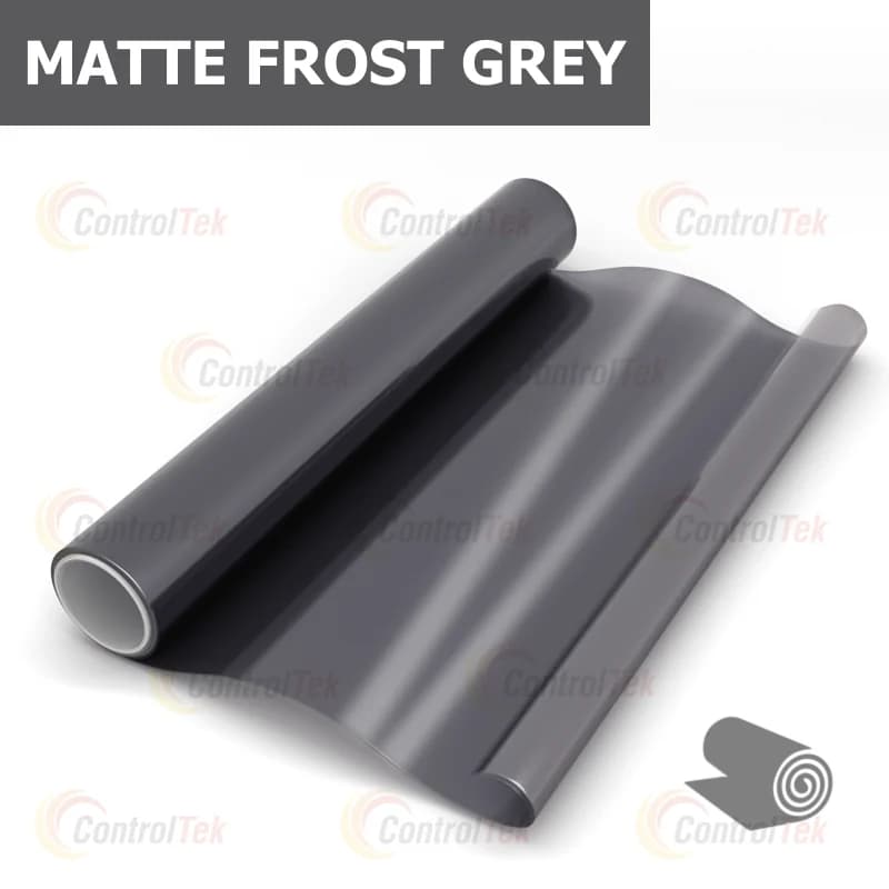 декоративная плёнка серый матовый MATTE FROST GREY серая матовая — тонировка окон квартир, домов и зданий в Рязани — главное фото