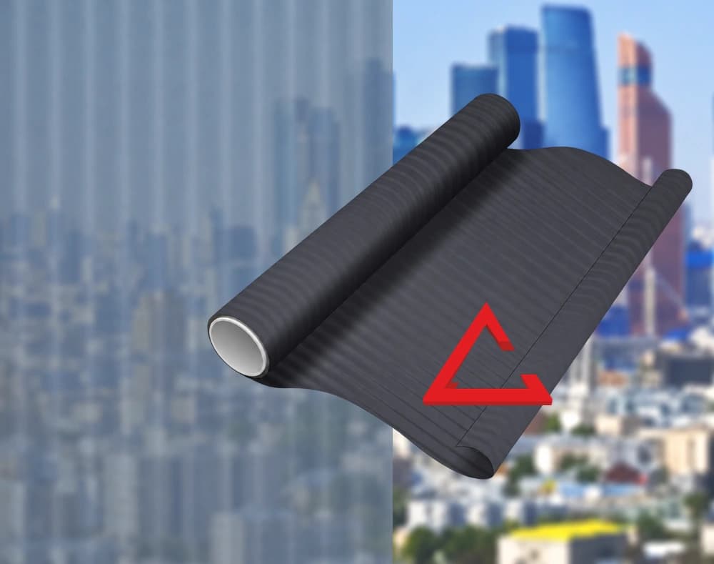 декоративная плёнка чёрный MATTE BLINDS BLACK — тонировка окон квартир, домов и зданий в Рязани