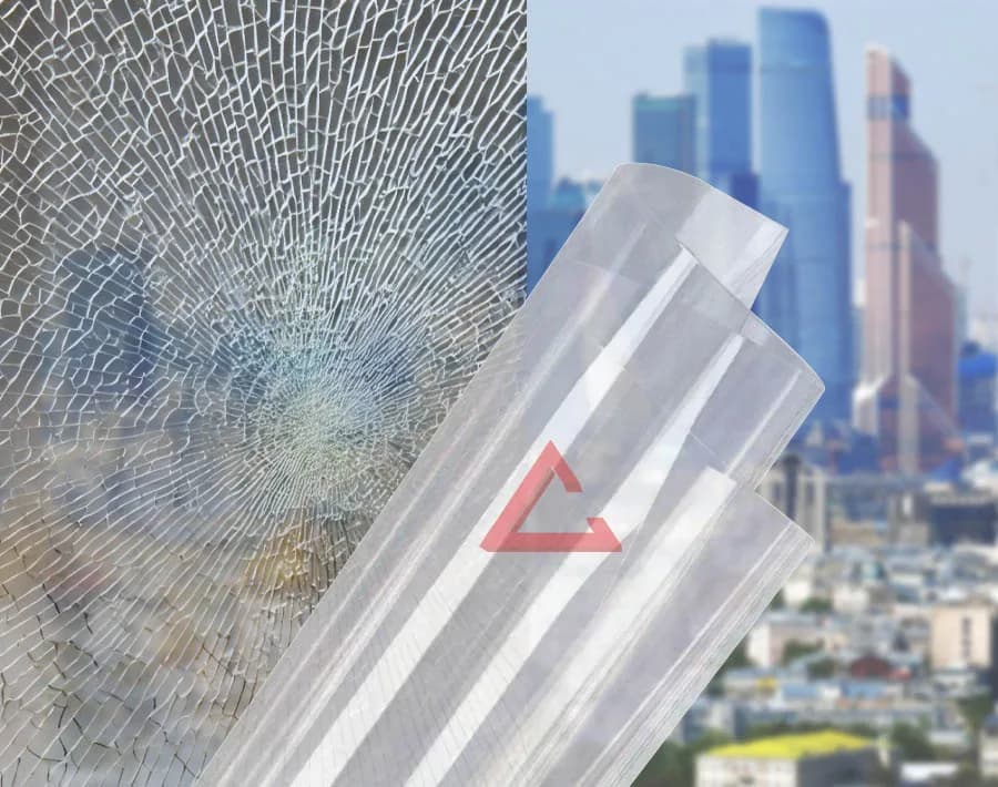 бронирующая плёнка прозрачный SAFETY 16 mil (Р3А) — тонировка окон квартир, домов и зданий в Рязани