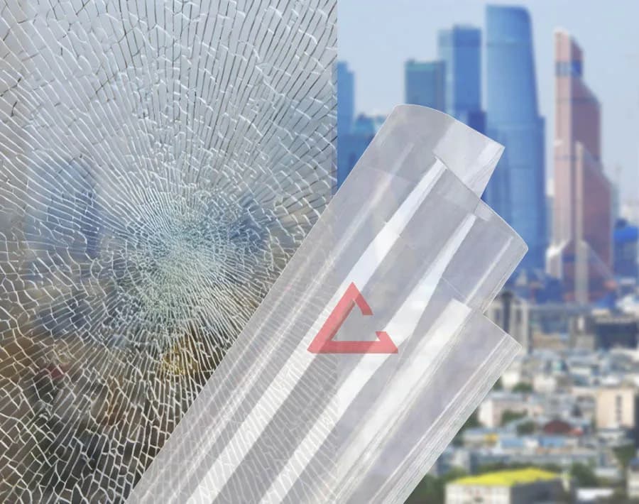 бронирующая плёнка прозрачный SAFETY 24 mil (Р4А) — тонировка окон квартир, домов и зданий в Рязани