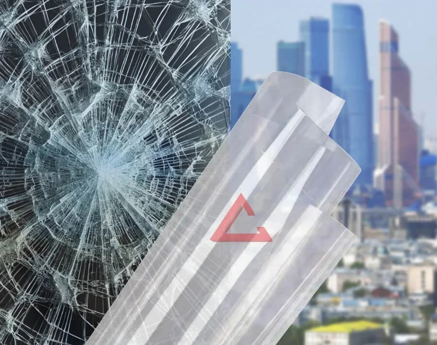 бронирующая плёнка прозрачный SAFETY 4 mil (СМ2) — тонировка окон квартир, домов и зданий в Рязани