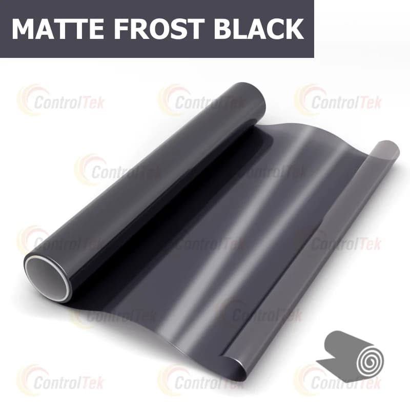 декоративная плёнка чёрный матовый MATTE FROST BLACK чёрная матовая — тонировка окон квартир, домов и зданий в Рязани — главное фото