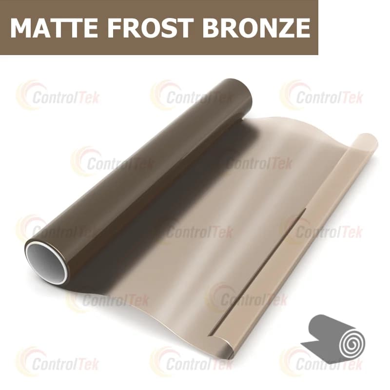 декоративная плёнка бронзовый матовый MATTE FROST BRONZE бронзовая матовая — тонировка окон квартир, домов и зданий в Рязани — главное фото
