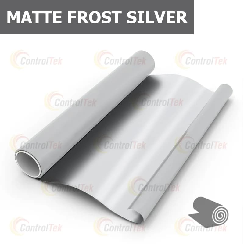 декоративная плёнка серебристо-серый матовый MATTE FROST SILVER матово-зеркальная — тонировка окон квартир, домов и зданий в Рязани — главное фото