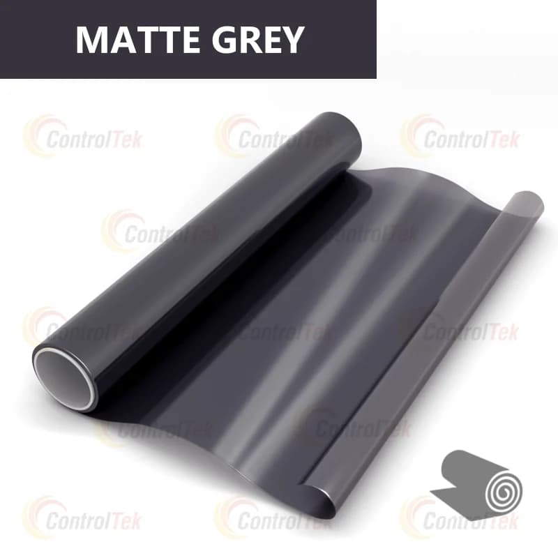 декоративная плёнка серый матовый MATTE GREY серая матовая — тонировка окон квартир, домов и зданий в Рязани — главное фото