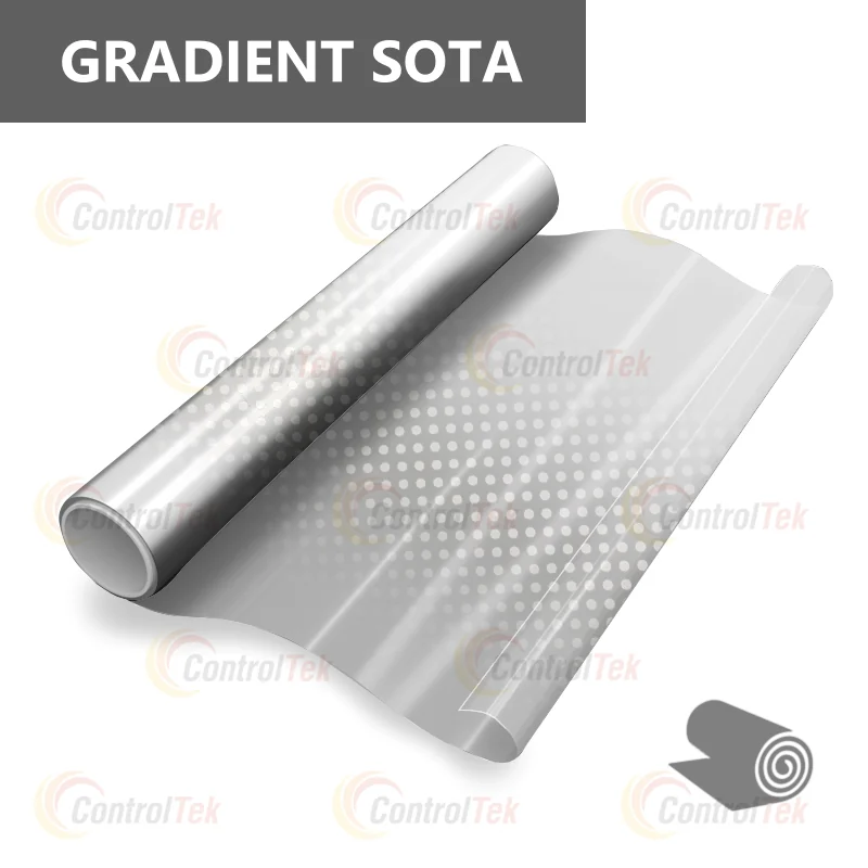 декоративная плёнка прозрачный с белым градиентом GRADIENT SOTA градиент соты — тонировка окон квартир, домов и зданий в Рязани