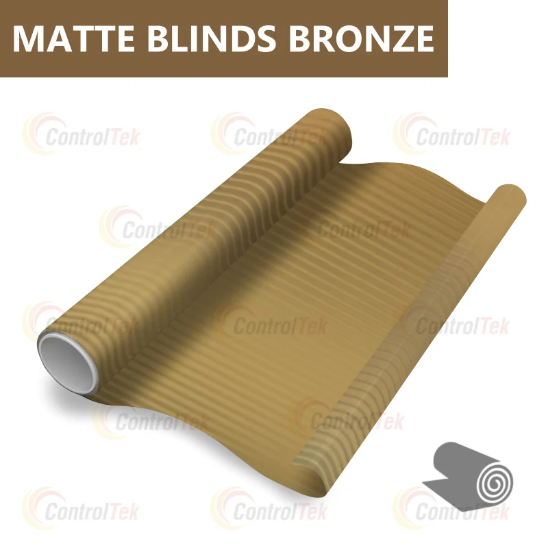 декоративная плёнка бронзовый MATTE BLINDS BRONZE бронзовые матовые полосы — тонировка окон квартир, домов и зданий в Рязани