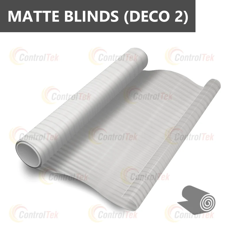 декоративная плёнка бесцветный матовый MATTE BLINDS (DECO 2) матовые полосы — тонировка окон квартир, домов и зданий в Рязани