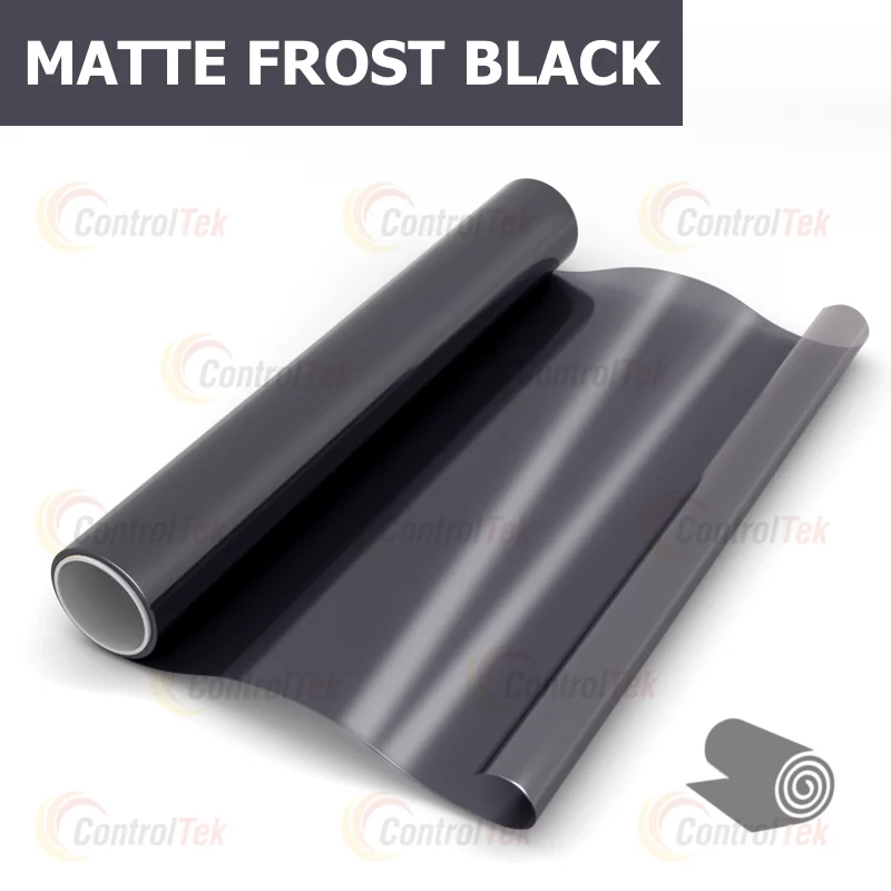 декоративная плёнка чёрный матовый MATTE FROST BLACK чёрная матовая — тонировка окон квартир, домов и зданий в Рязани