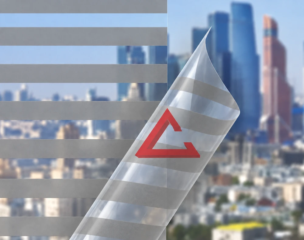 декоративная плёнка серый MATTE BLINDS GREY — тонировка окон квартир, домов и зданий в Рязани