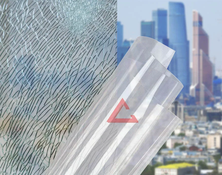 бронирующая плёнка прозрачный SAFETY 12 mil (СМ4/Р2А) — тонировка окон квартир, домов и зданий в Рязани