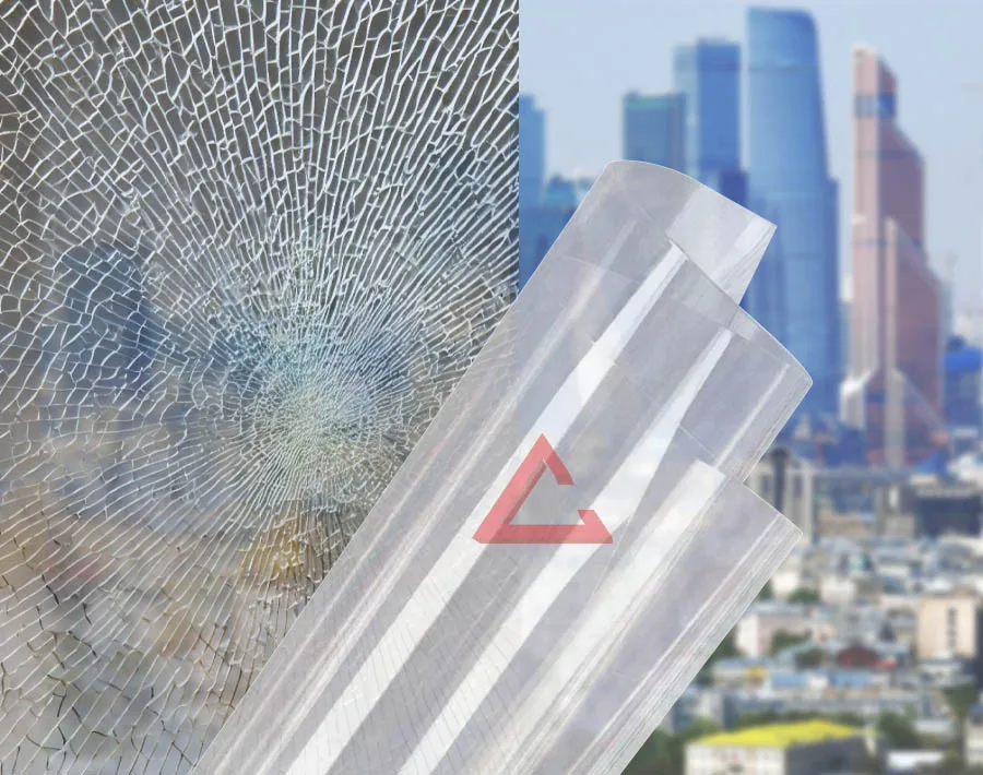 бронирующая плёнка прозрачный SAFETY 16 mil (Р3А) — тонировка окон квартир, домов и зданий в Рязани
