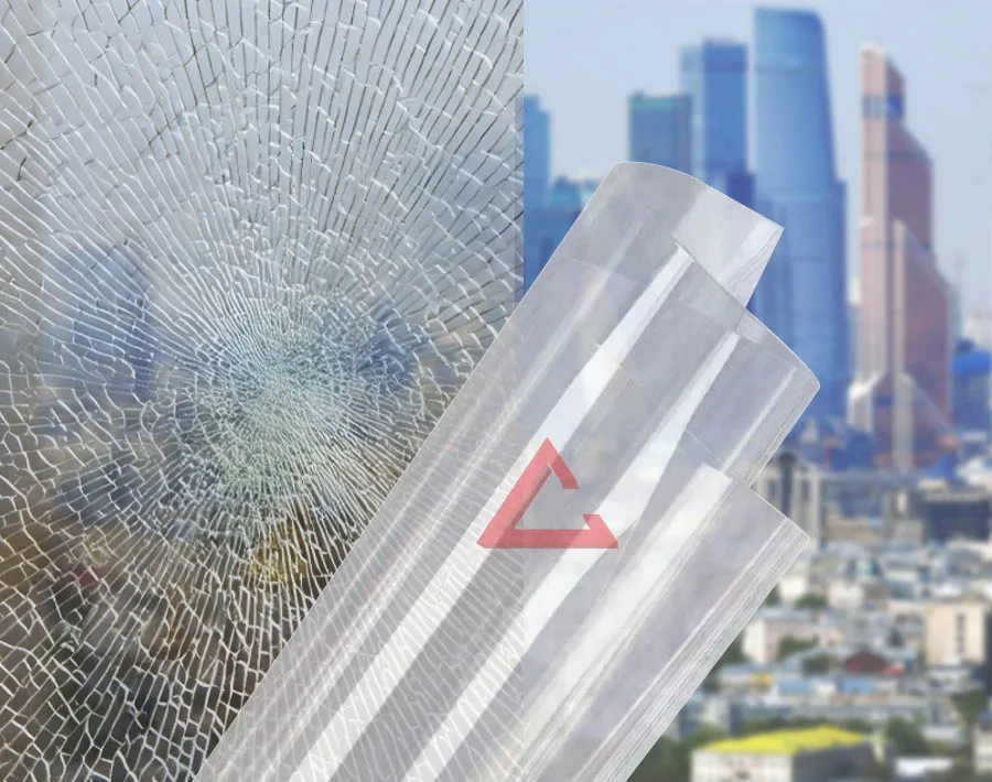 бронирующая плёнка прозрачный SAFETY 24 mil (Р4А) — тонировка окон квартир, домов и зданий в Рязани
