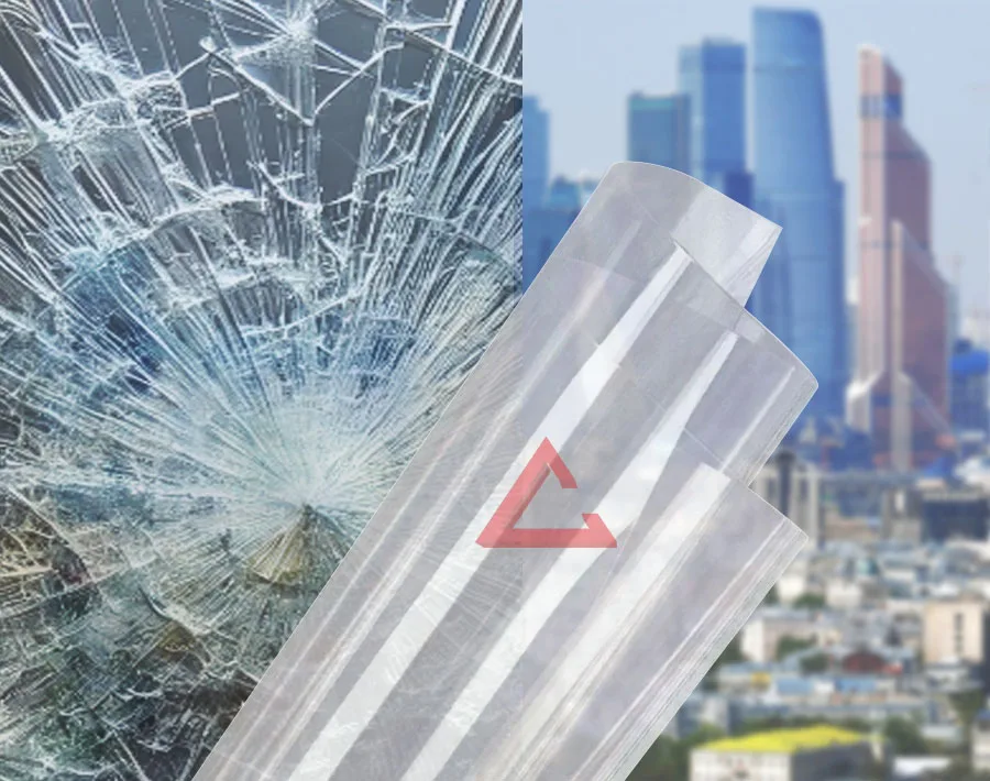 бронирующая плёнка прозрачный SAFETY 2 mil (СМ1) — тонировка окон квартир, домов и зданий в Рязани