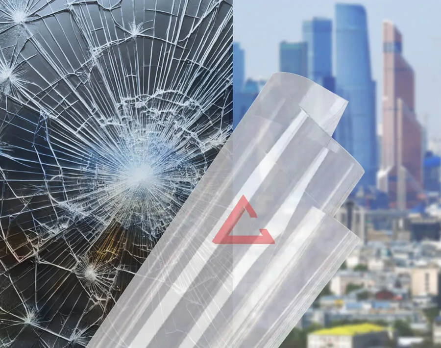 бронирующая плёнка прозрачный SAFETY 8 mil (СМ3/Р1А) — тонировка окон квартир, домов и зданий в Рязани
