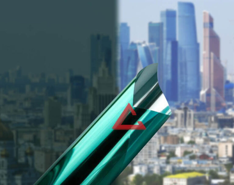 R-Green 15 зеленая/серебро солнцезащитная зеркальная пленка